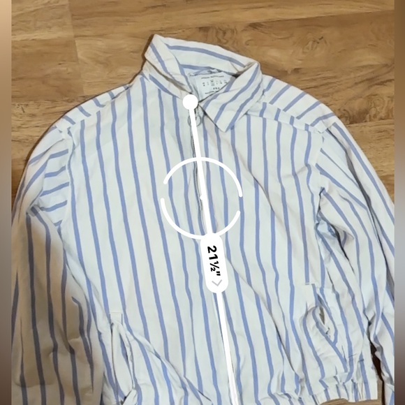Urban outfitters women’s jacket, blue and white, like new - Picture 2 of 3